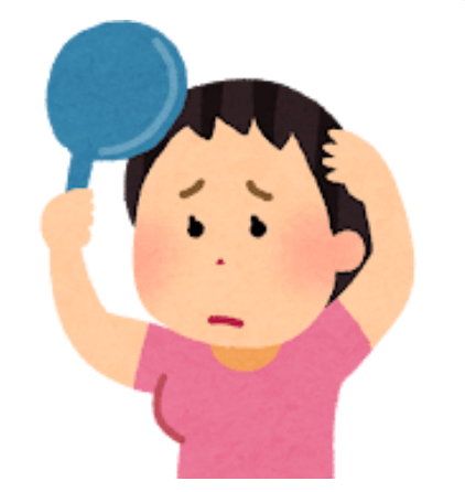 薄毛に悩む女性