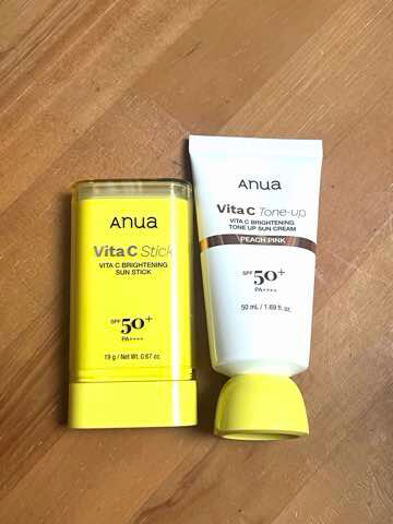 anua（アヌア）VitaCトーンアップ日焼け止め　Vita C スティック日焼け止め